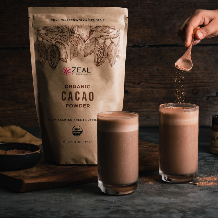 Organic Cacao Powder - 16 oz - Zeal Superfoods